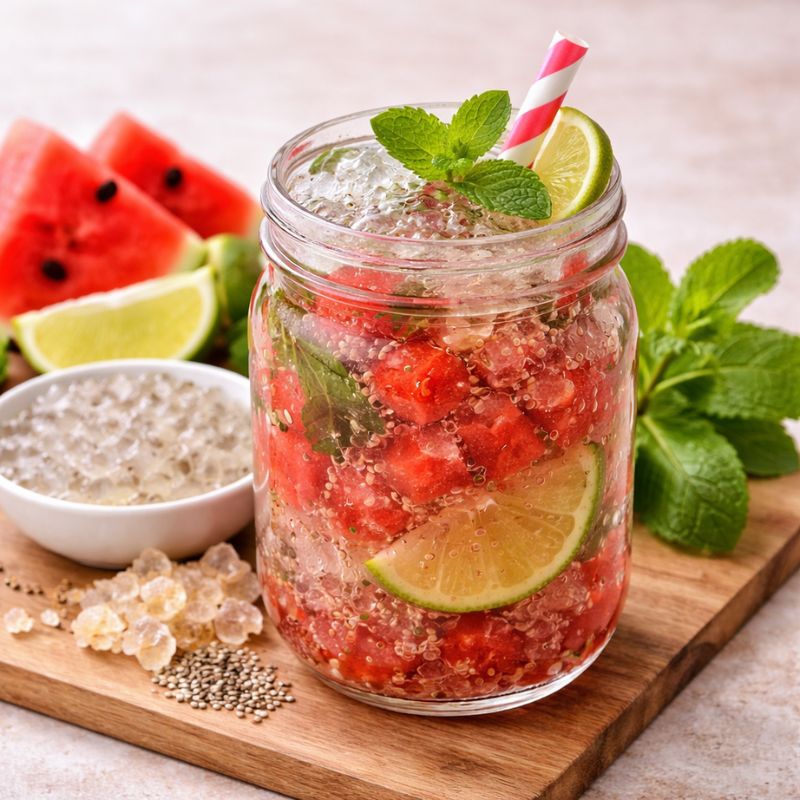 Gond Katira Watermelon Cooler